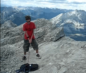 Golfing on a Mountain... Fail!