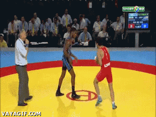 awesome wrestling takedown