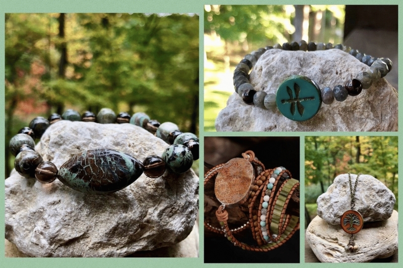 Gemstone Drop Necklace