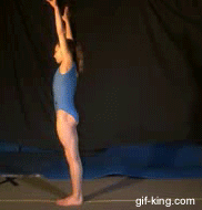 gymnast backflip