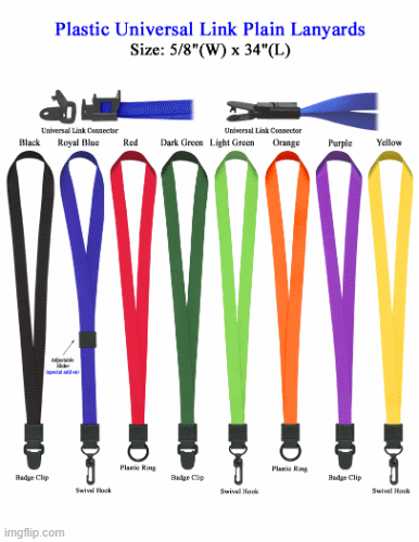 Custom PMS Color Lanyards