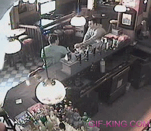 Drunk Cat Goes Berserk At Bar