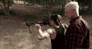 Daryl Dixon's First Experience With a Crossbow