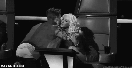 Christina Aguilera and Justin Bieber