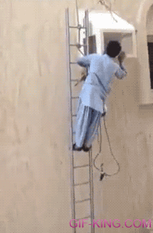 Well, That Ladder Isn't Very Safe