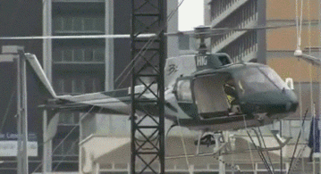 Helicopter hits scaffolding | Funny People Images