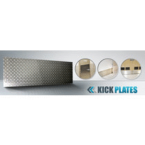 Diamond plate kick plate