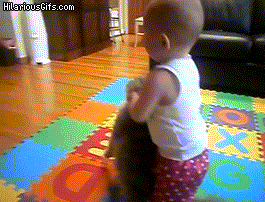 Baby Hugs Cat