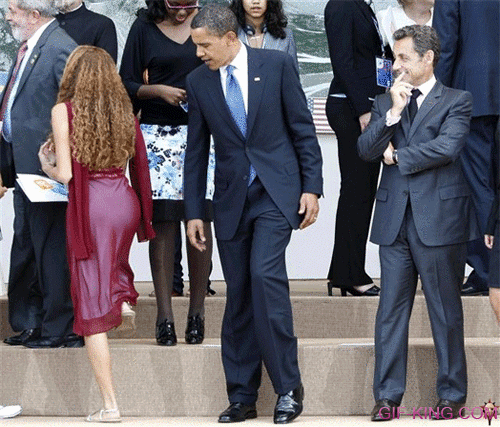 Obama Checking Out Girl