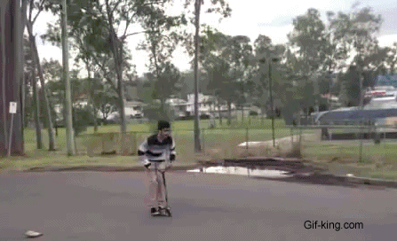Scooter front flip