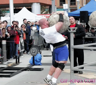 Worlds strongest man contestant drops boulder on himself