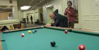 Amazing pool trick shot