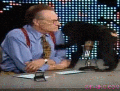 Monkey Try to Mating Larry King on Live TV