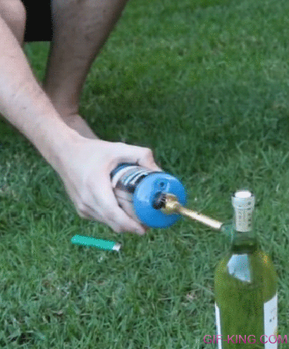How To Get Wine Open With A Blowtorch