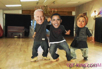 obama hillary biden dancing