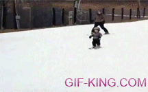 Baby Skiing