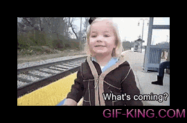 Young Girl Sees A Train For First Time In Her Life