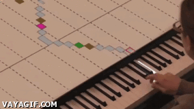 Piano projections help you play a tune