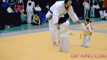 Little Girl Judo Fight