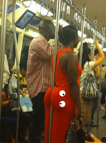 funny pole subway