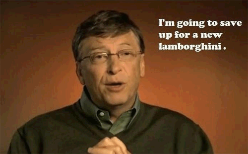 Bill Gates saving up for Lamborghini
