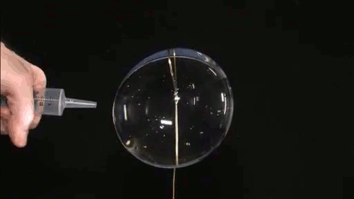 water in zero gravity