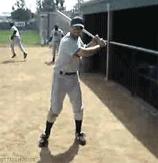 spinning the baseball bat