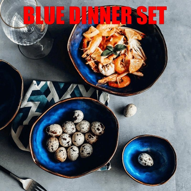 Blue Dinner Set