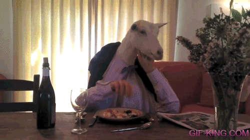 Goat Having Dinner