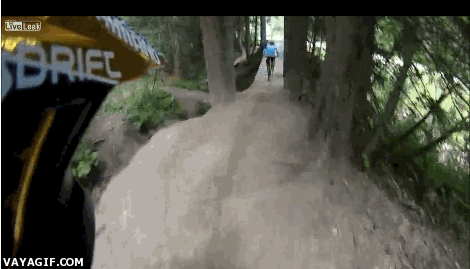 Unexpected trail turn