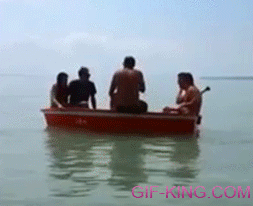 Jumping Out Of Boat Fail
