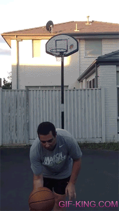 An Incredible No-Look Basketball Shot