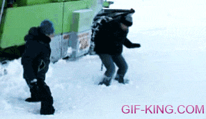 Jeremy Clarkson Jump Into a Snow