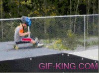 Kid Skateboard Cute Fail