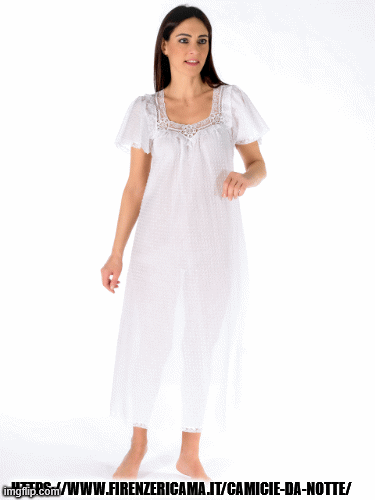 Camicia da notte a maniche corte