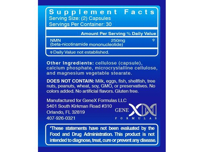 NAD supplements