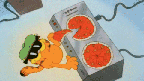 Garfield Spins Pizza