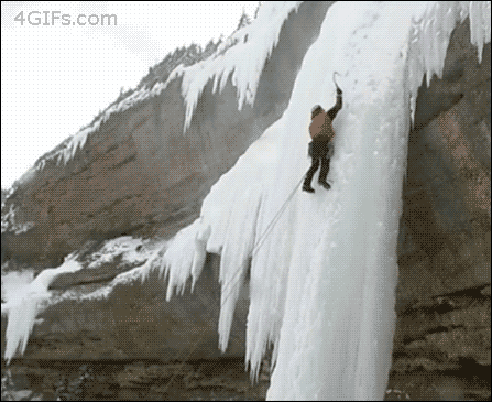 ice climbing can be quite dangerous