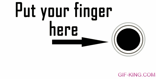 put your finger here