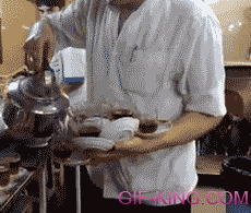 This man knows how to pour tea