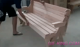 Bench Transforms Into Table