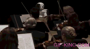 Asimo Conducts An Orchestra