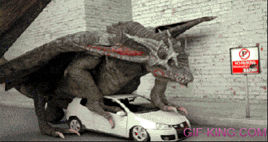 Dragon Having Sex with Car