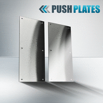 Stainless push plate