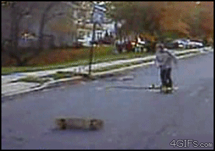 epic skateboard fail