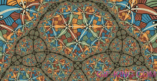 Escher fractal circle limit