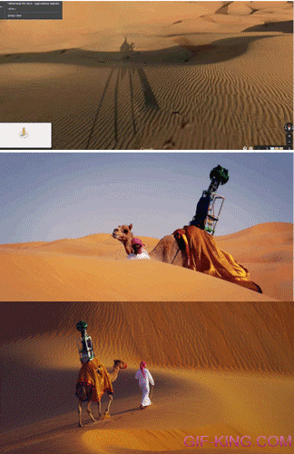 Google Mapping The Liwa Desert, a 100km Wide Oasis Area in The United Arab Emirates