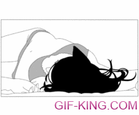 cartoons images of a funny sleeping girls